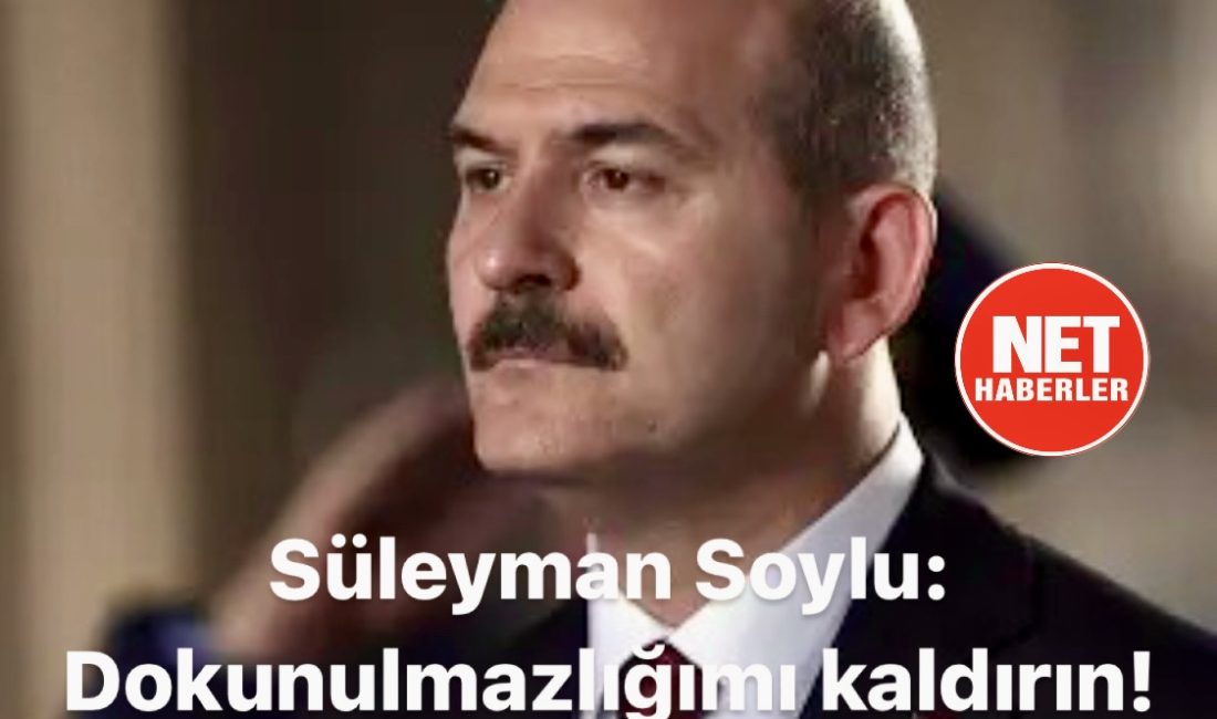 Süleyman Soylu: Dokunulmazlığımı kaldırın!